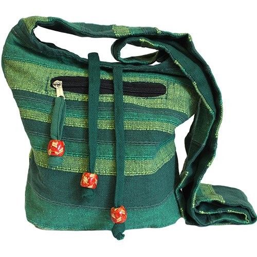 Nepal Sling Bag - Forest Green lifestyle product photo on neutral background