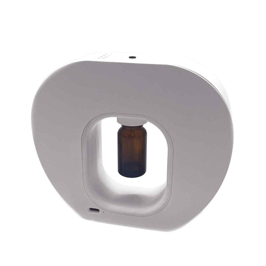 Dry Aromatherapy Diffuser - Nebulizer - USB-C - No Water Required lifestyle product photo on neutral background