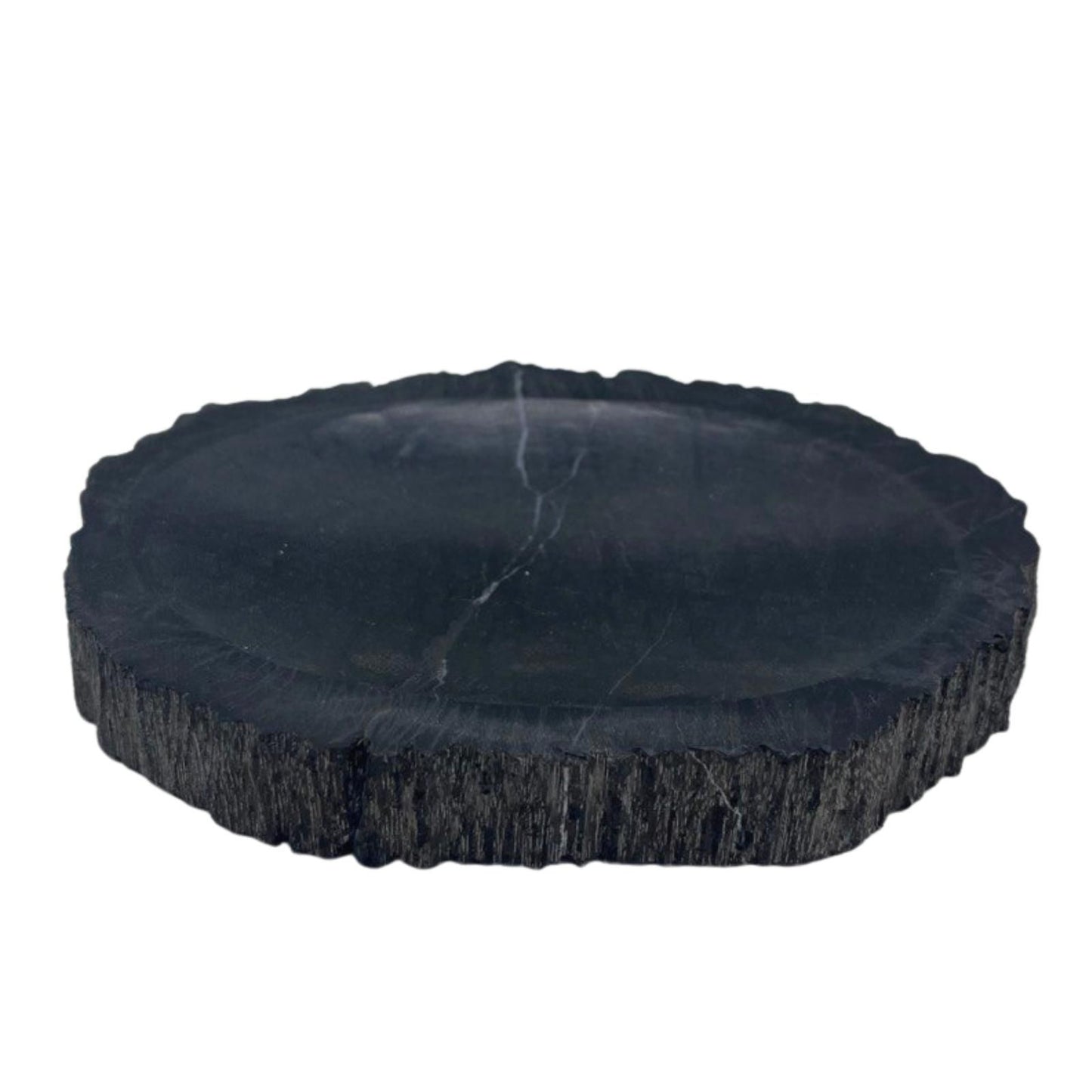 Petrified Wood Brown/Black Soap Dish from our luxury stone soap dishes collection