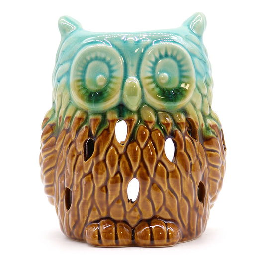 Classic Rustic Oil Burner - Owl (assorted) from our luxury classic rustic oil burners collection