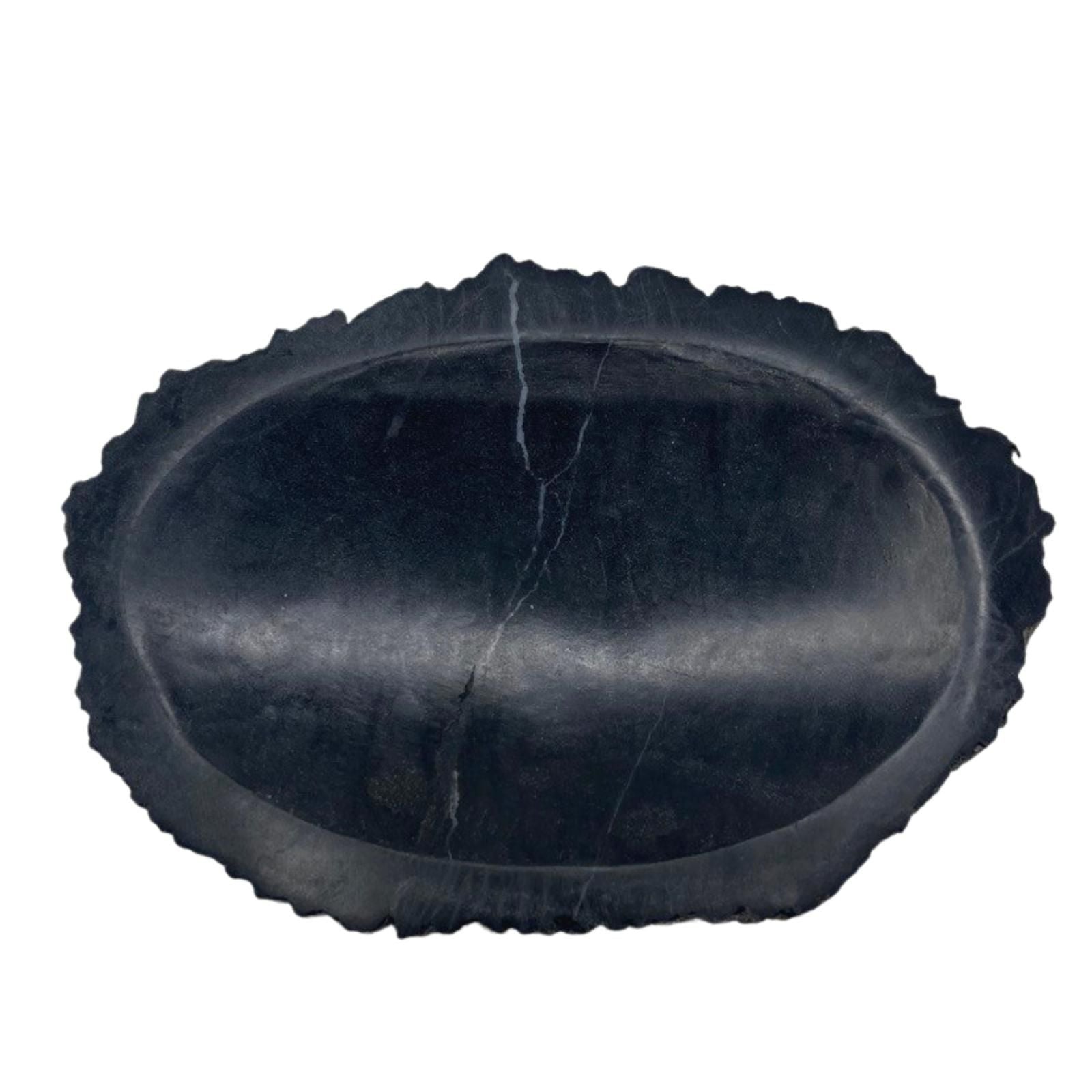 Petrified Wood Brown/Black Soap Dish from our luxury stone soap dishes collection