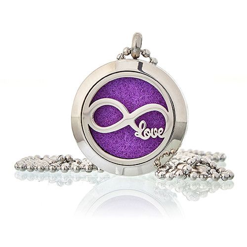 Aromatherapy Diffuser Necklace - Infinity Love 25mm from our luxury aromatherapy diffuser necklaces collection
