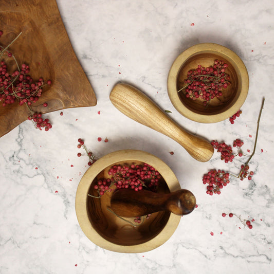 Ergo Teak Pestal & Morter Lrg from our luxury ergo teak pestle & mortar collection