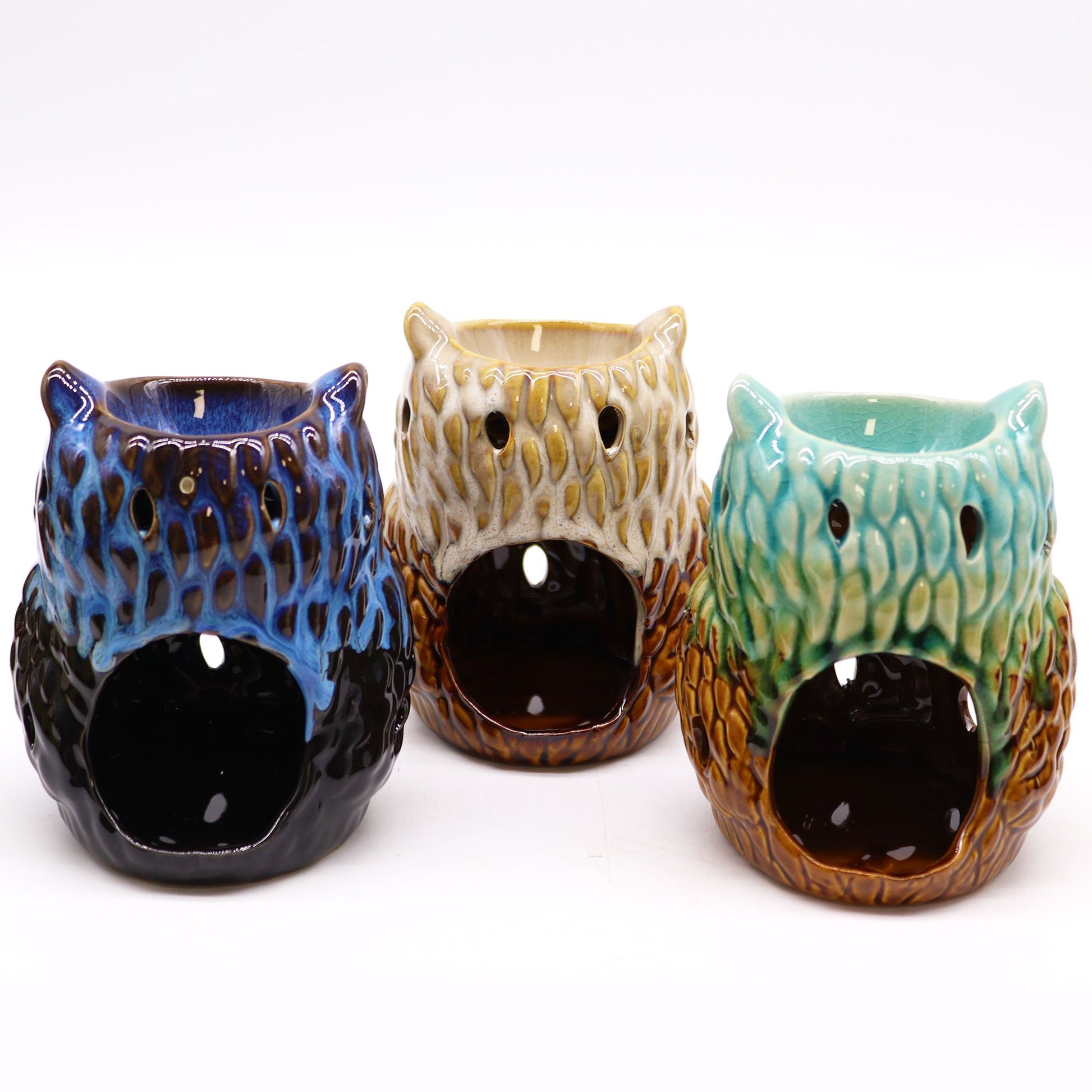 Classic Rustic Oil Burner - Owl (assorted) from our luxury classic rustic oil burners collection