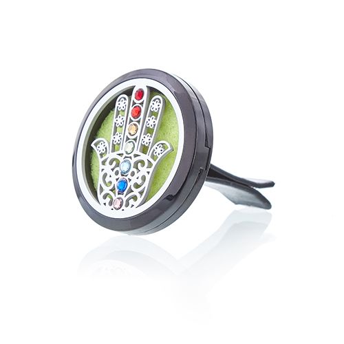 Car Diffuser Kit - Hamsa - 30mm from our luxury aromatherapy car diffuser kits collection