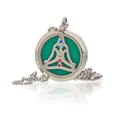 Aromatherapy Jewellery Necklace - Yoga Chakra - 30mm from our luxury aromatherapy diffuser necklaces collection