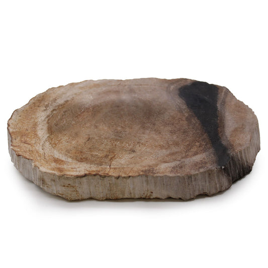 Petrified Wood Brown/Black Soap Dish from our luxury stone soap dishes collection
