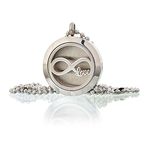 Aromatherapy Diffuser Necklace - Infinity Love 25mm from our luxury aromatherapy diffuser necklaces collection