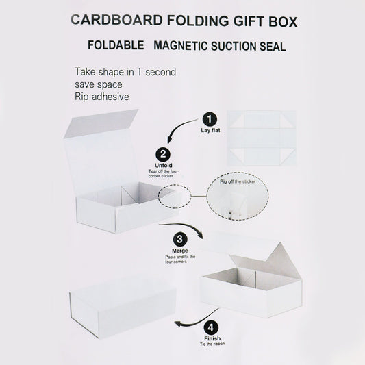 Flat Pack Gift Box - Extra Large  (33x25x12cm) - Red lifestyle product photo on neutral background