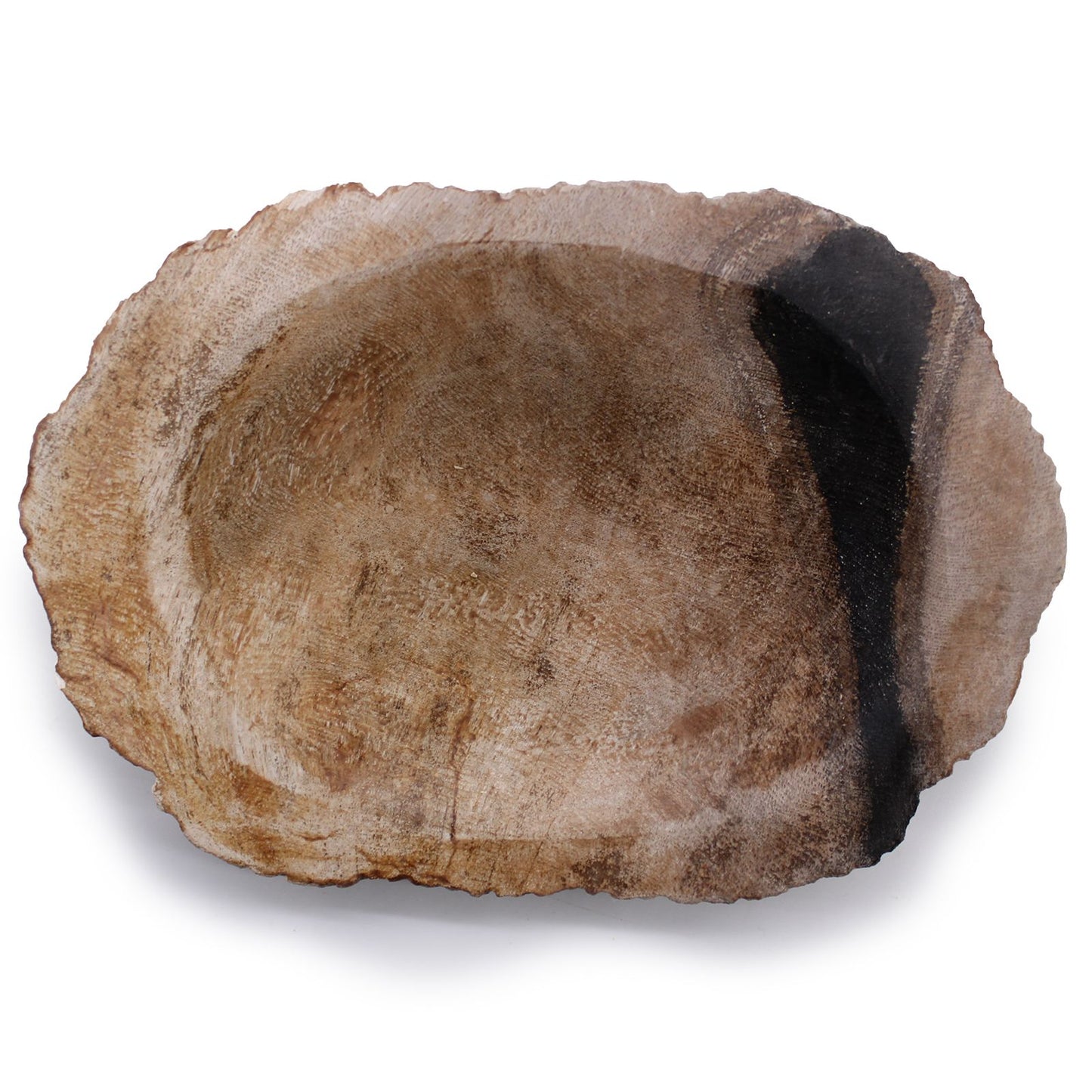 Petrified Wood Brown/Black Soap Dish from our luxury stone soap dishes collection