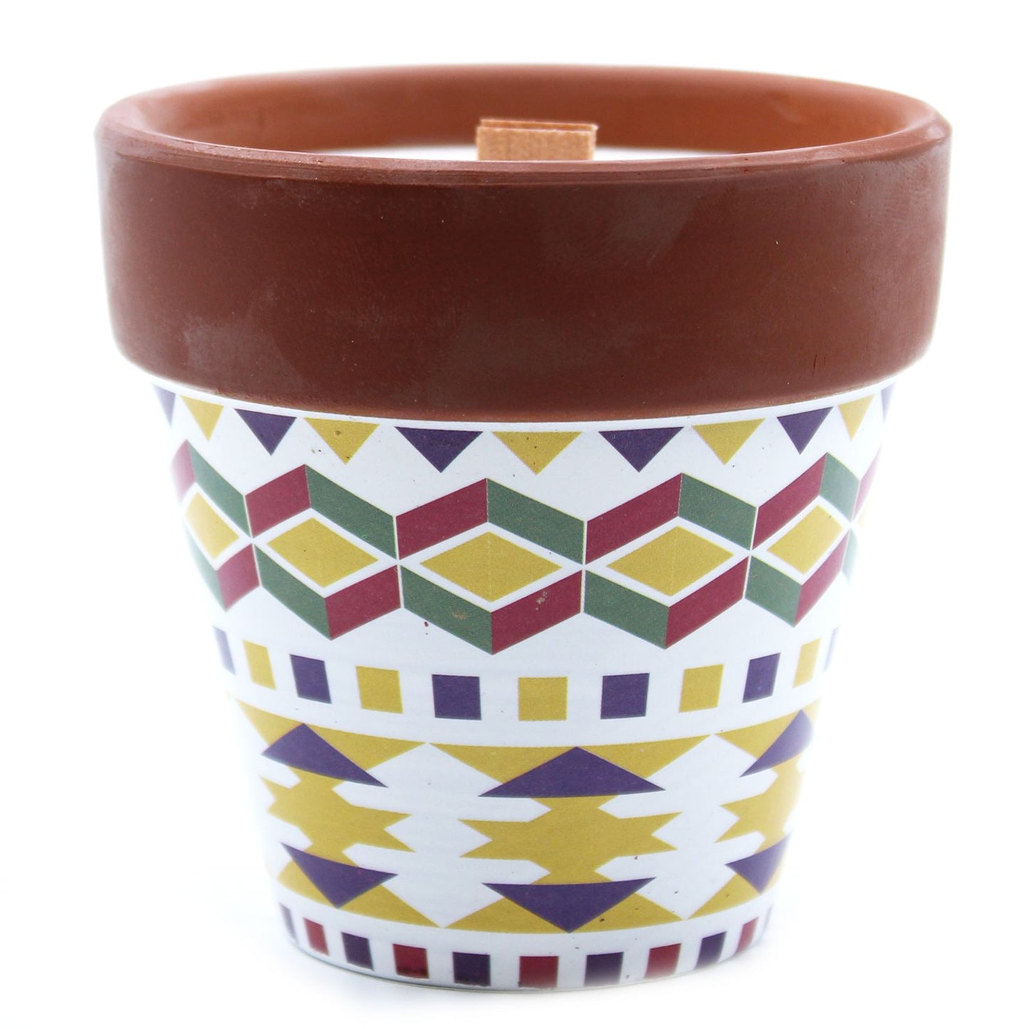 Detailed close up view highlighting the high quality craftsmanship and individual features of the agnes cat herb garden candles geranium534