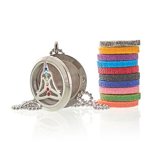 Aromatherapy Jewellery Necklace - Yoga Chakra - 30mm from our luxury aromatherapy diffuser necklaces collection