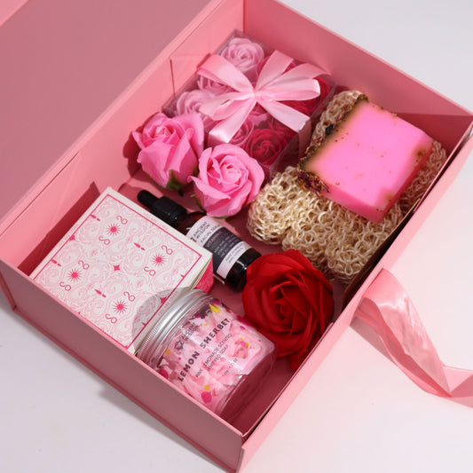 Flat Pack Gift Box - Large  (28.2x20.2x9.2cm) - Baby Blue lifestyle product photo on neutral background