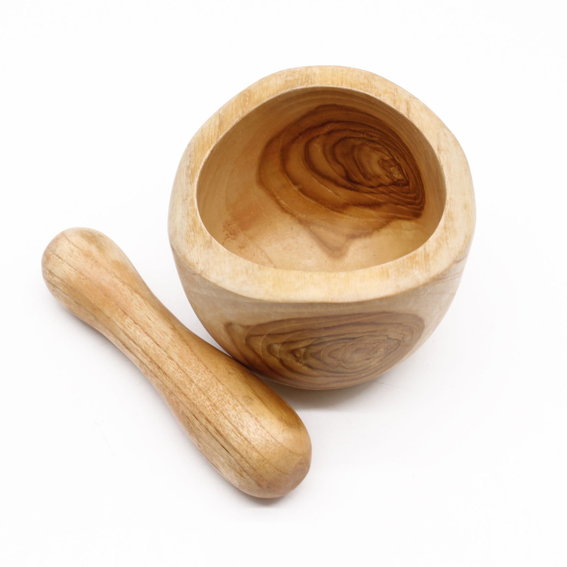 Ergo Teak Pestal & Morter Med from our luxury ergo teak pestle & mortar collection