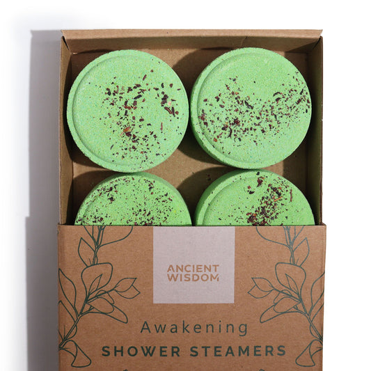 Zen Shower Steamers - Therapy Wellness Gift Set - Awakening lifestyle product photo on neutral background