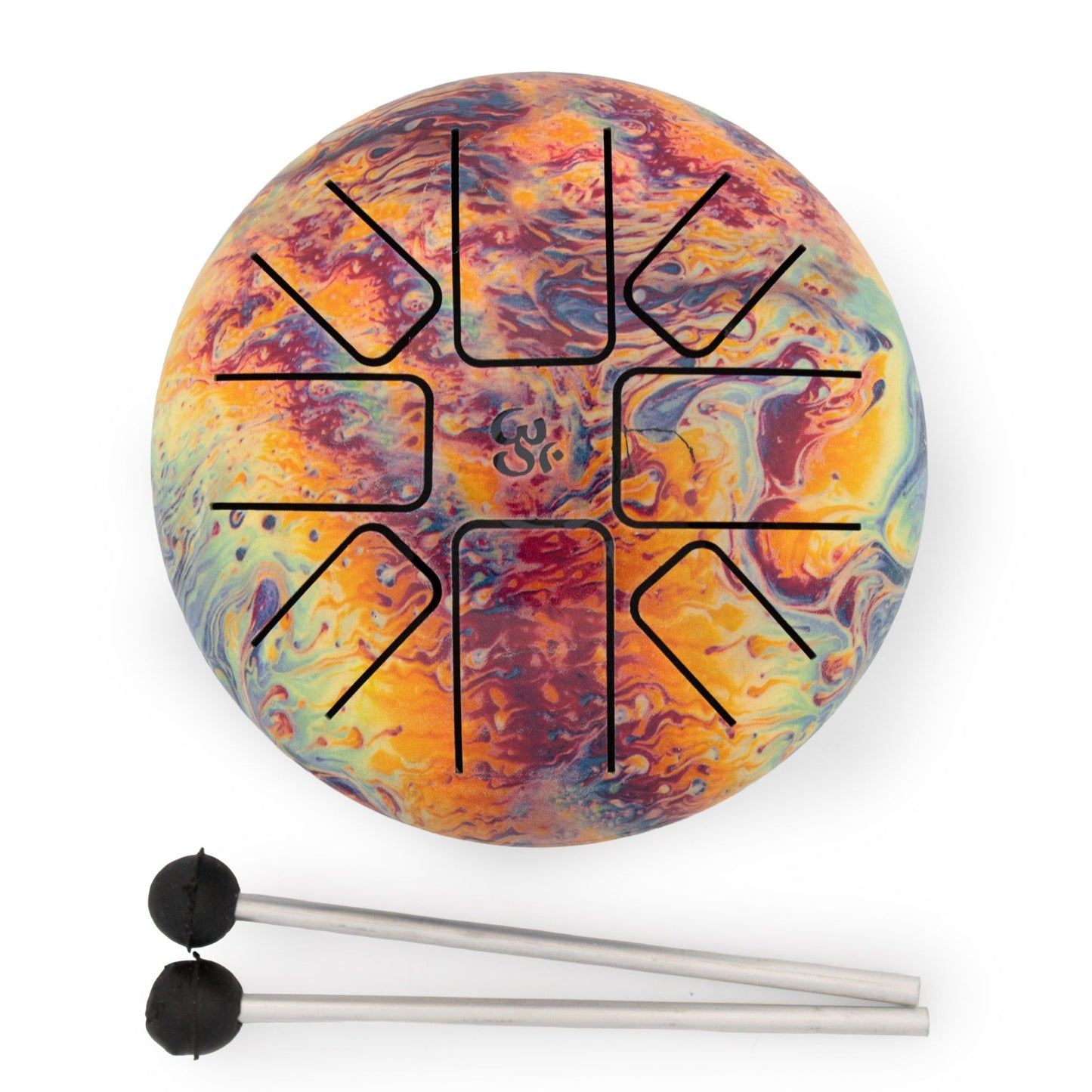 Photo 3 of Low Med Hapi Drum Volcanic Splash - 14x7cm Meditation Drum featuring authentic premium craftsmanship.
