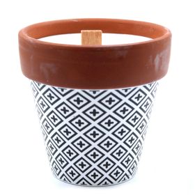 Detailed close up view highlighting the high quality craftsmanship and individual features of the agnes cat herb garden candles lavender500