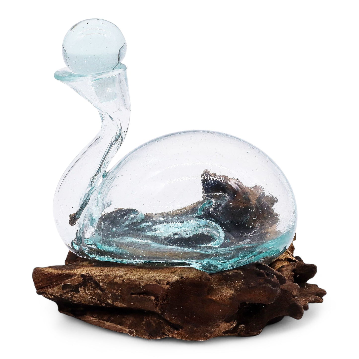 Photo 5 of Molten Glass Duck Decanter On Wood With Stopper 19cm featuring authentic premium craftsmanship.