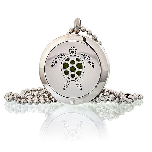 Aromatherapy Diffuser Necklace - Turtle 25mm from our luxury aromatherapy diffuser necklaces collection