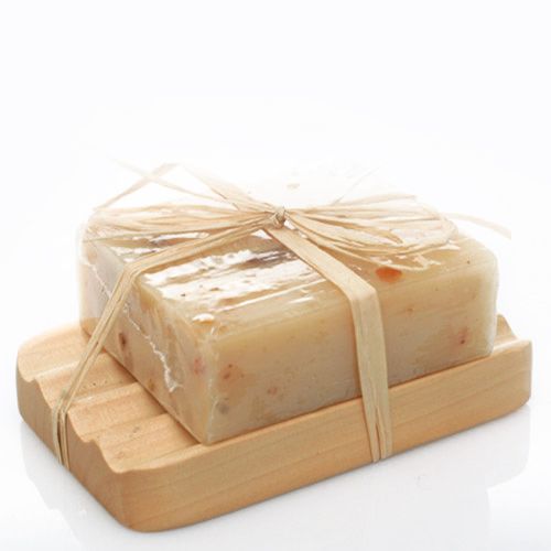 Hemu Wood Soap Dish - Groovy from our luxury wooden soap dishes collection