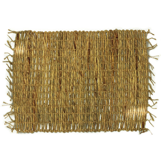 Water Hyacinth Natural Placemat - Robusta and Fringe from our luxury java placemats and coasters collection