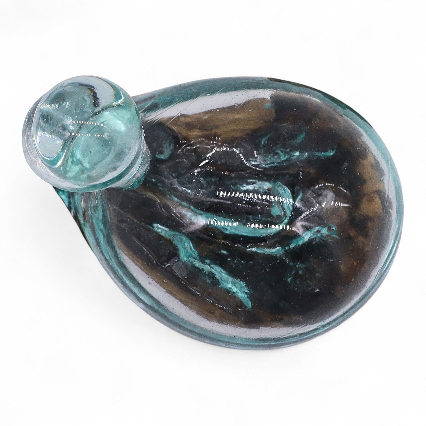 Photo 6 of Molten Glass Duck Decanter On Wood With Stopper 19cm featuring authentic premium craftsmanship.
