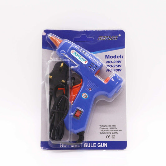 Nopsen 30W Mini Hot Glue Gun Pro (UK plug)  - for 7mm sticks lifestyle product photo on neutral background