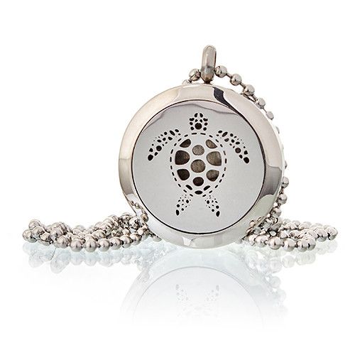 Aromatherapy Diffuser Necklace - Turtle 25mm from our luxury aromatherapy diffuser necklaces collection