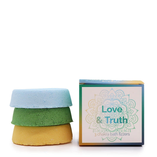 Chakra Bath Fizz - Small box - Love & Truth lifestyle product photo on neutral background