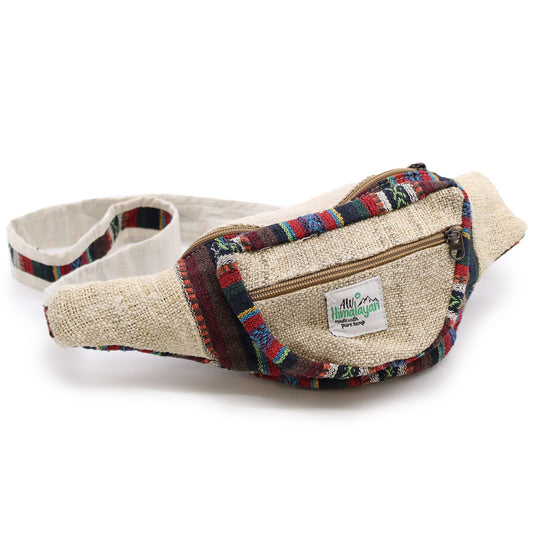 Bum Bag - Hemp & Cotton (asst) lifestyle product photo on neutral background