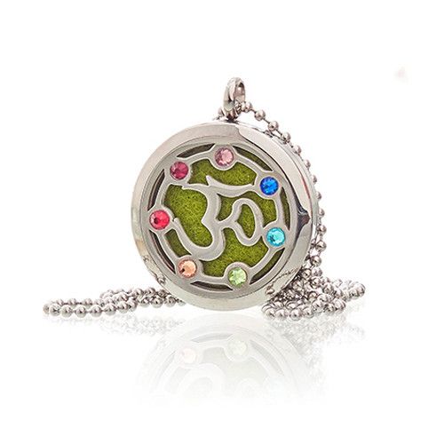 Aromatherapy Jewellery Necklace - OM Chakra - 30mm from our luxury aromatherapy diffuser necklaces collection