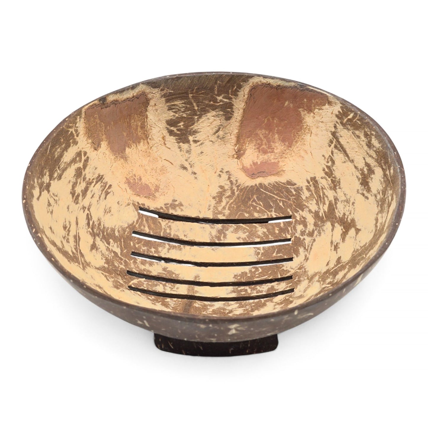 Natural Coconut Soap Dish - Round - 11cm from our luxury coconut soap dishes collection