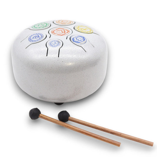 Photo 1 of Med Hapi Drum 7 Chakra - 17x13cm Meditation Drum Premium Edi featuring authentic premium craftsmanship.