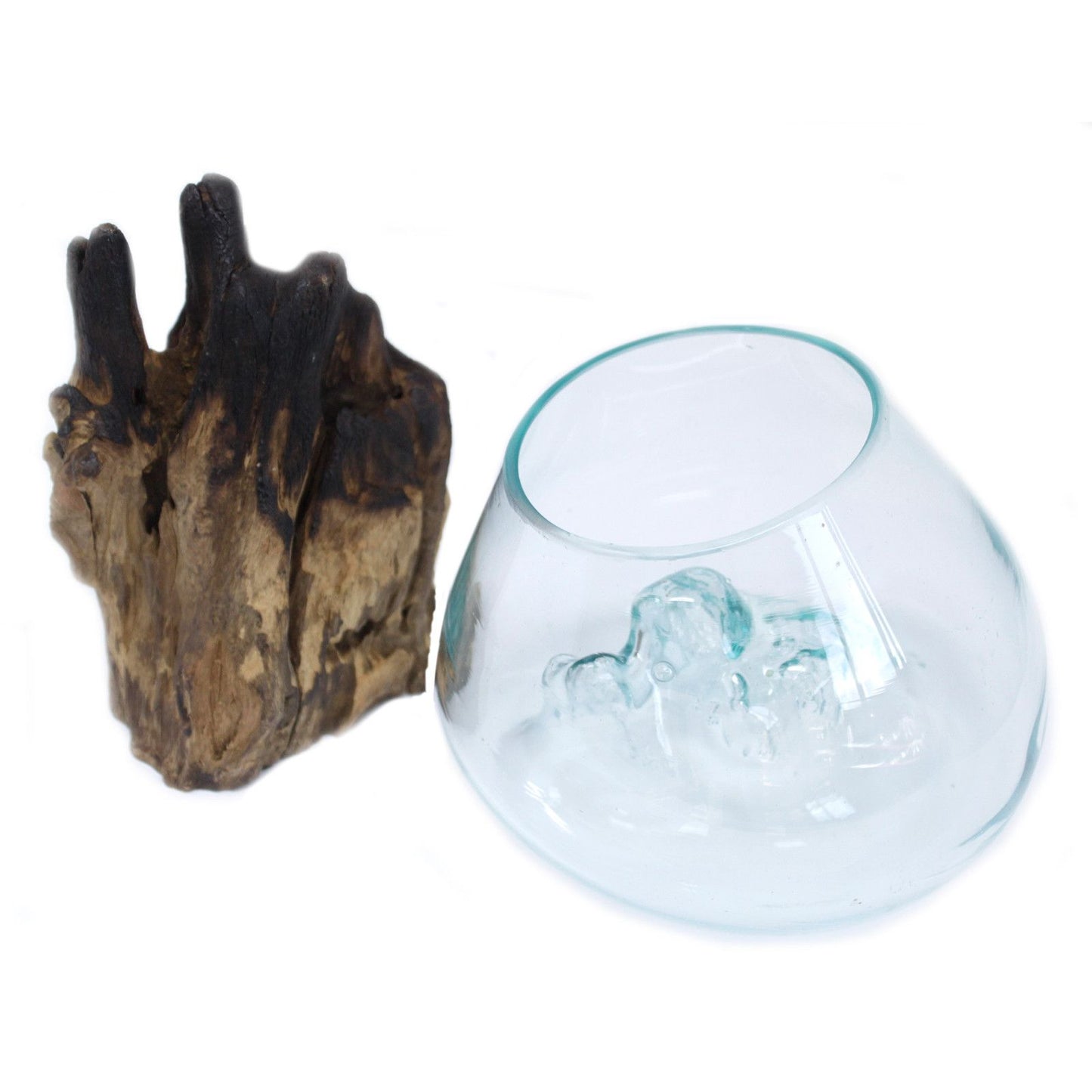 Photo 4 of Molten Glass On Wood - Large Bowl Luxury Decor Premium Editi featuring authentic premium craftsmanship.