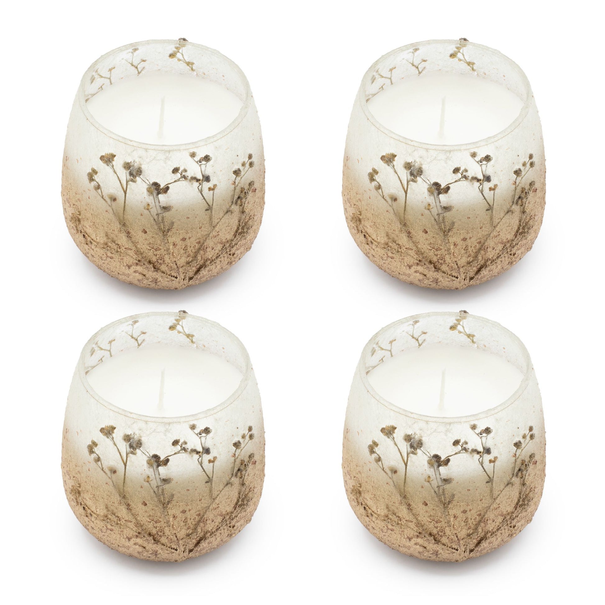 Detailed close up view highlighting the high quality craftsmanship and individual features of the small glass jar candles wildlight woods518