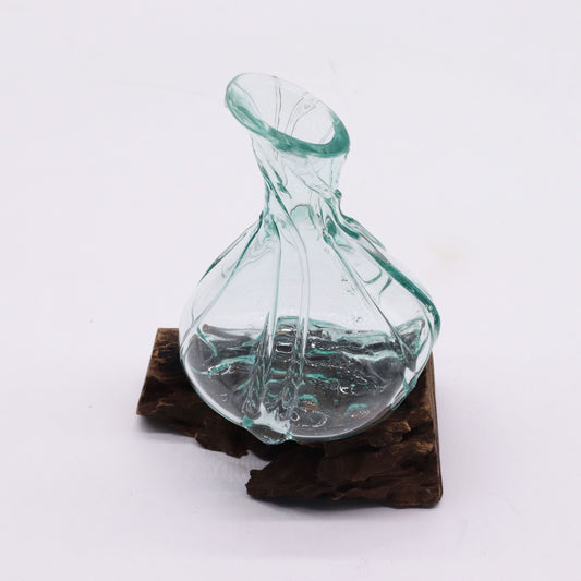 Photo 2 of Molten Glass Fancy Mini Decanter On Wood 24cm Luxury Decor featuring authentic premium craftsmanship.