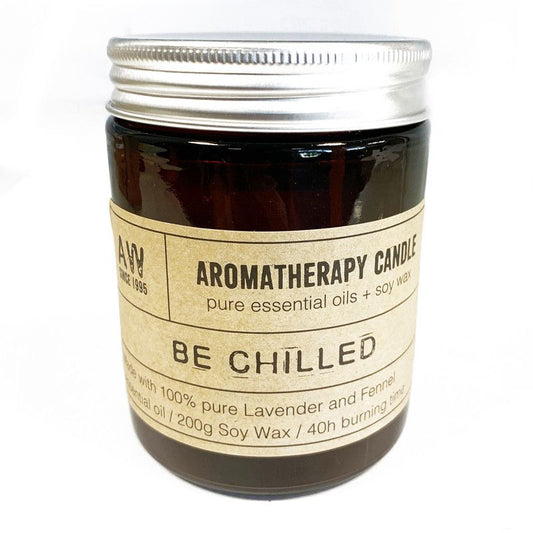 Detailed close up view highlighting the high quality craftsmanship and individual features of the aromatherapy candle be chilled466