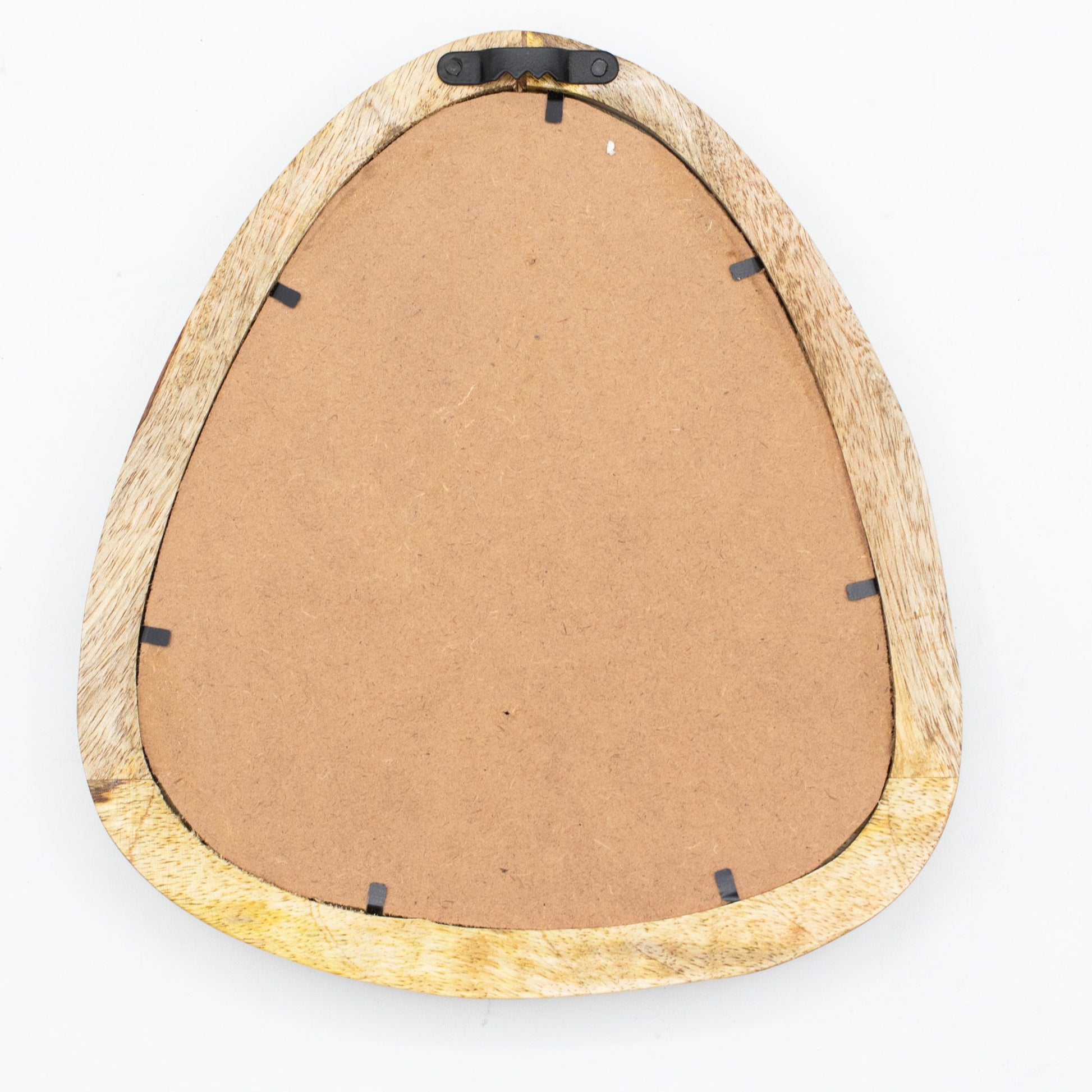 Photo 6 of Set Of 3 Pebble Shaped Mirrors - Light Wood Finish On Wood featuring authentic premium craftsmanship.