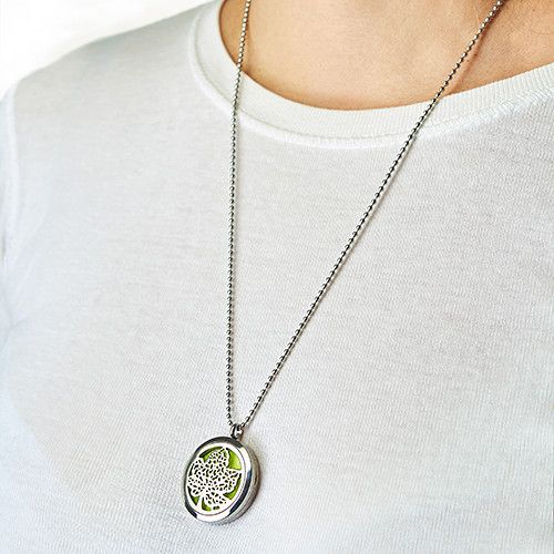 Aromatherapy Jewellery Necklace - OM Chakra - 30mm from our luxury aromatherapy diffuser necklaces collection