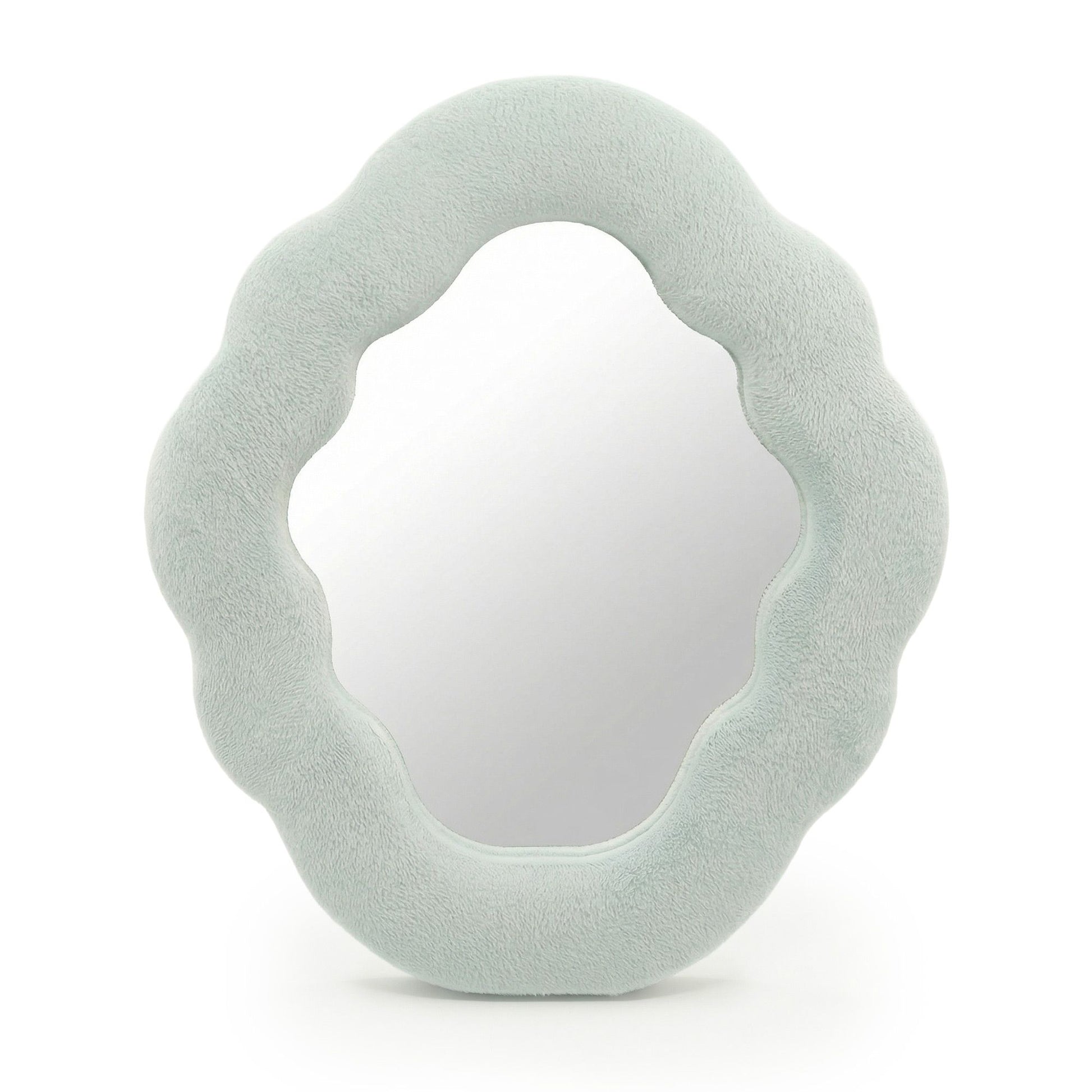 Photo 1 of Soft Squiggly Mirror – Cloud – Cloud Blue Wall Mirror featuring authentic premium craftsmanship.