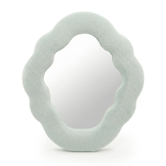 Photo 1 of Soft Squiggly Mirror – Cloud – Cloud Blue Wall Mirror featuring authentic premium craftsmanship.