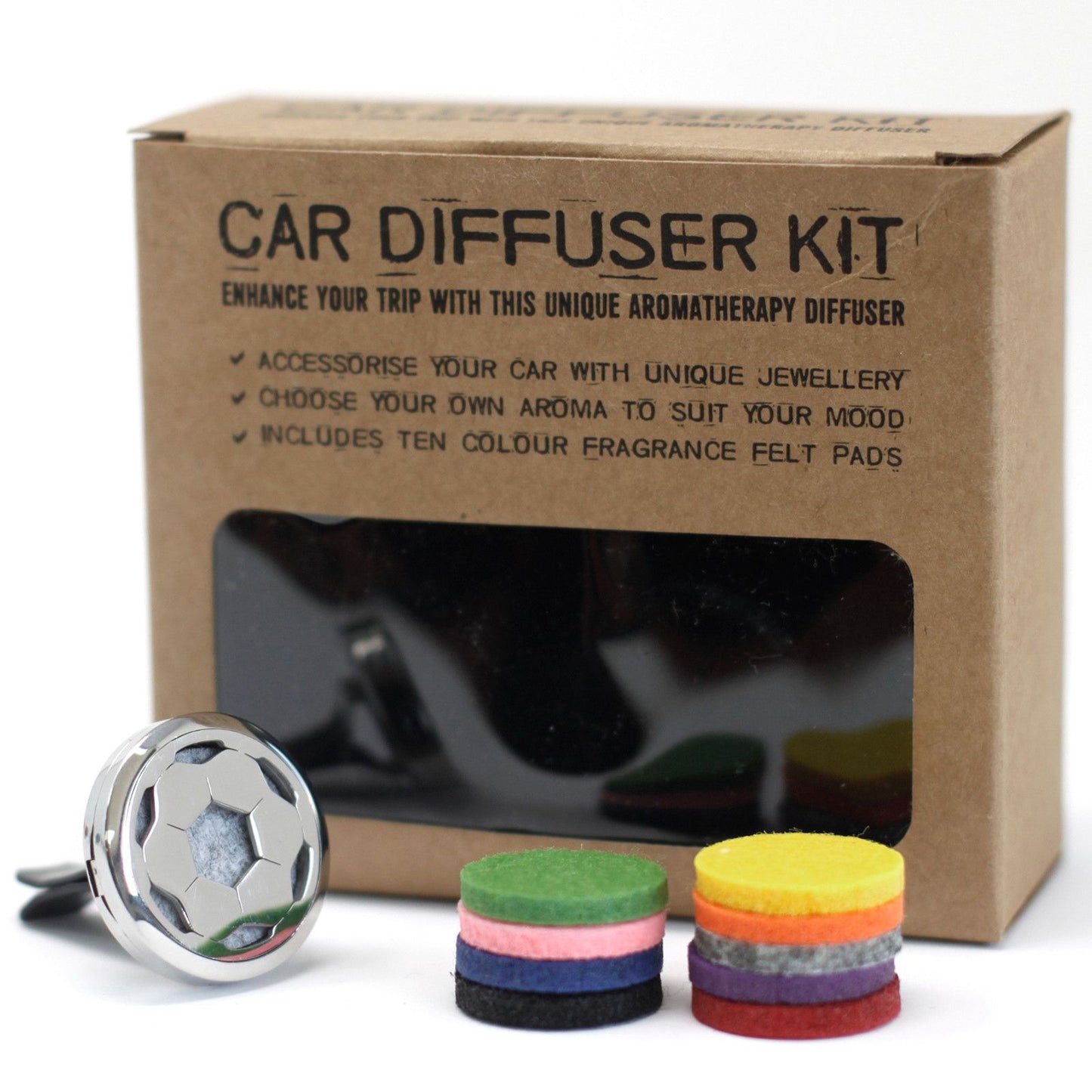 Car Diffuser Kit - Football - 30mm from our luxury aromatherapy car diffuser kits collection