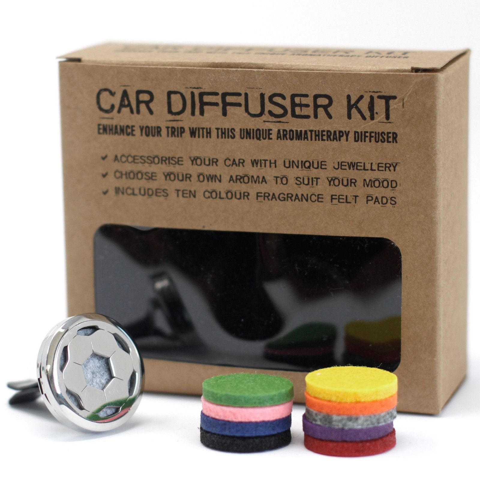 Car Diffuser Kit - Football - 30mm from our luxury aromatherapy car diffuser kits collection