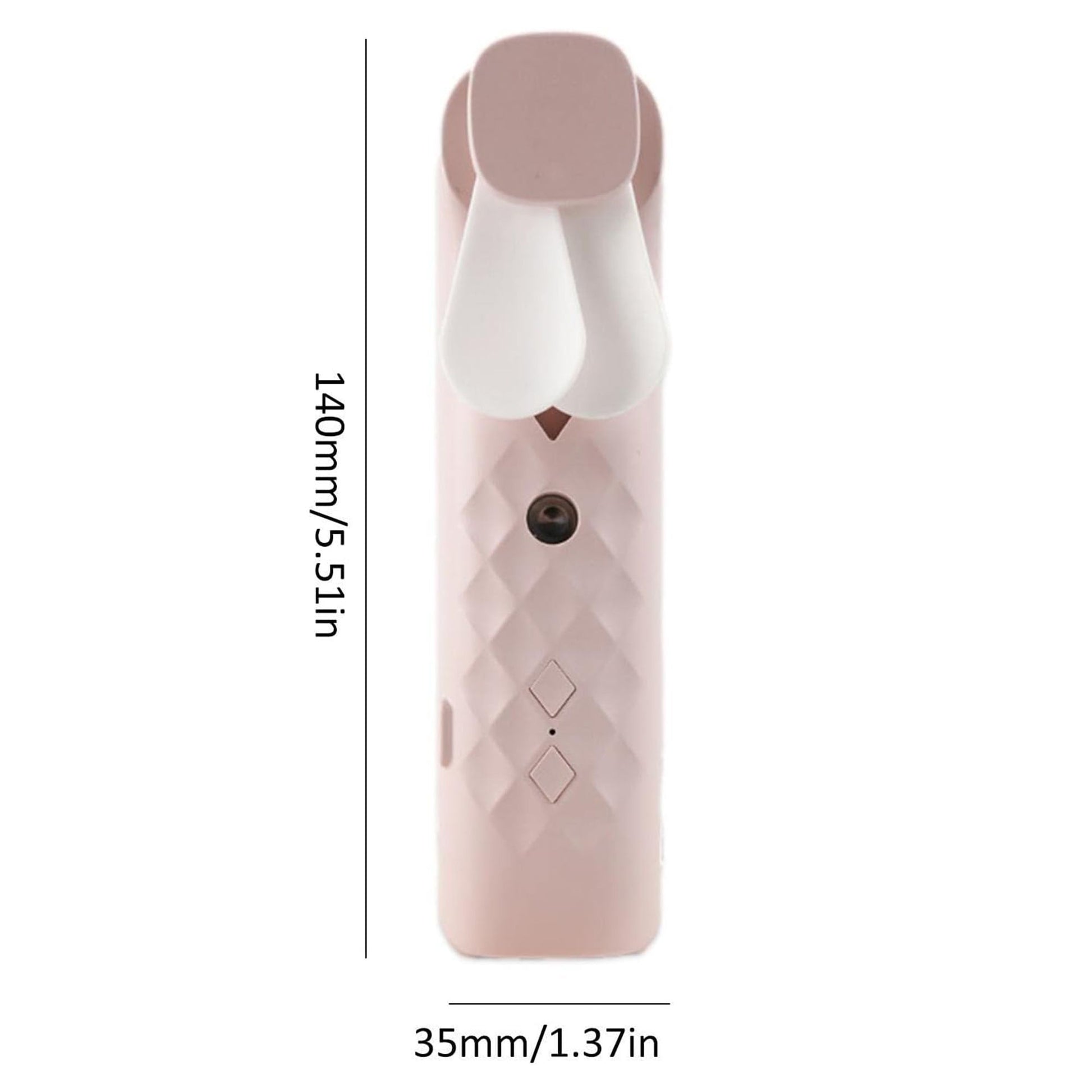 Pink Nano Mist Face Fan &  Spray - USB chargable lifestyle product photo on neutral background