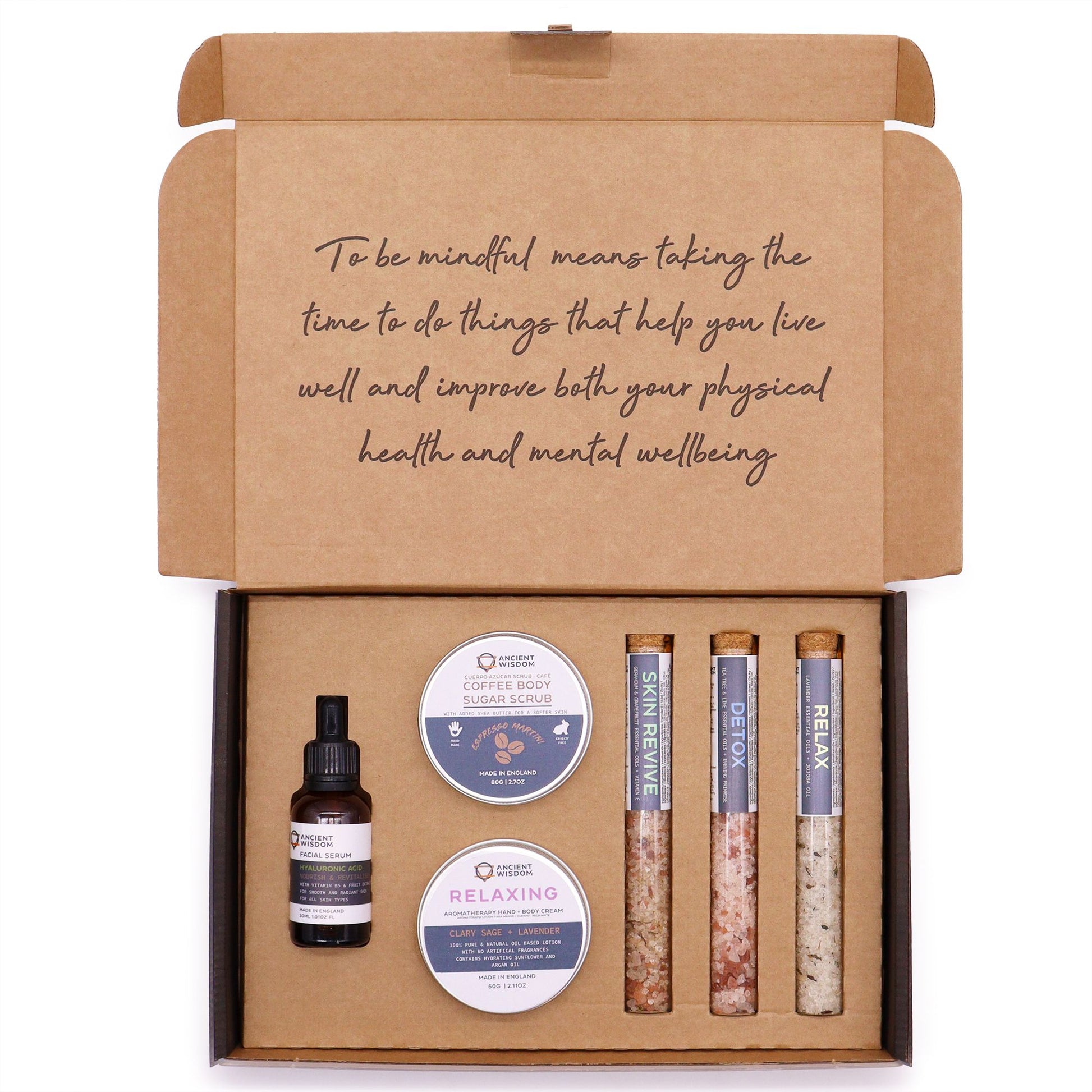 Mindful Moments Self Care Kit lifestyle product photo on neutral background