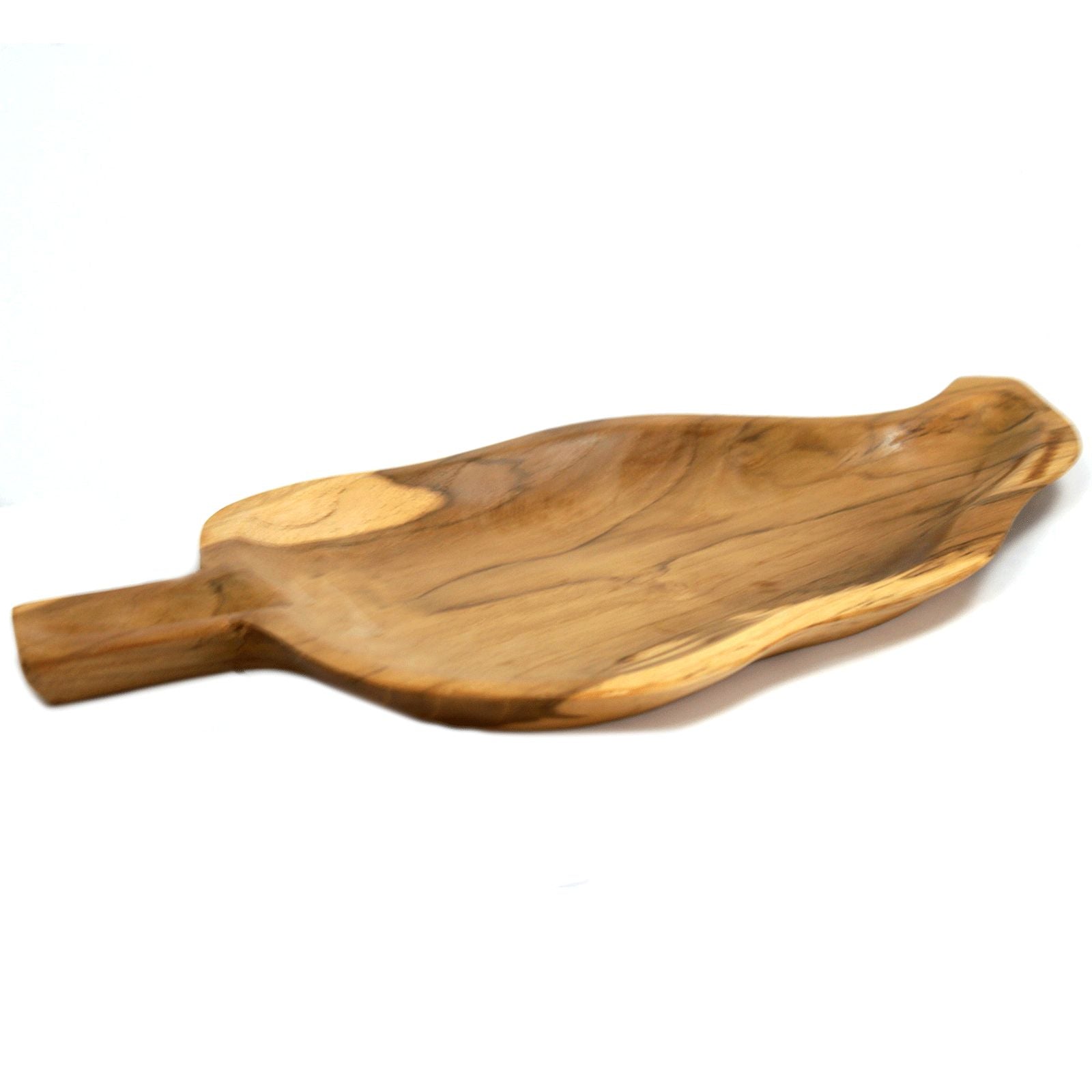 Teak Leaf Shaped Bowl - aprox 32cm from our luxury teak root baskets collection