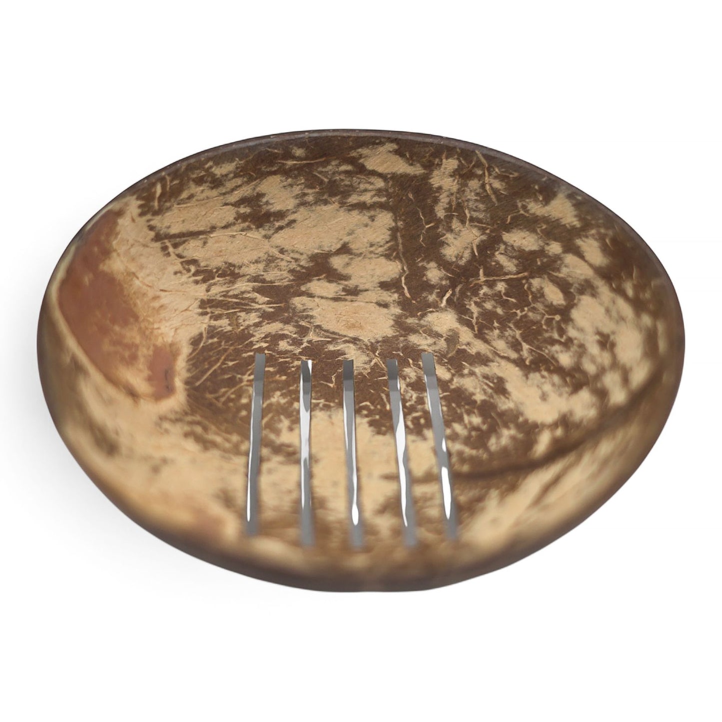 Natural Coconut Soap Dish - Round - 11cm from our luxury coconut soap dishes collection