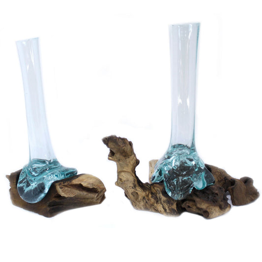Photo 2 of Molten Glass On Wood - Vase Luxury Decor Premium Edition featuring authentic premium craftsmanship.