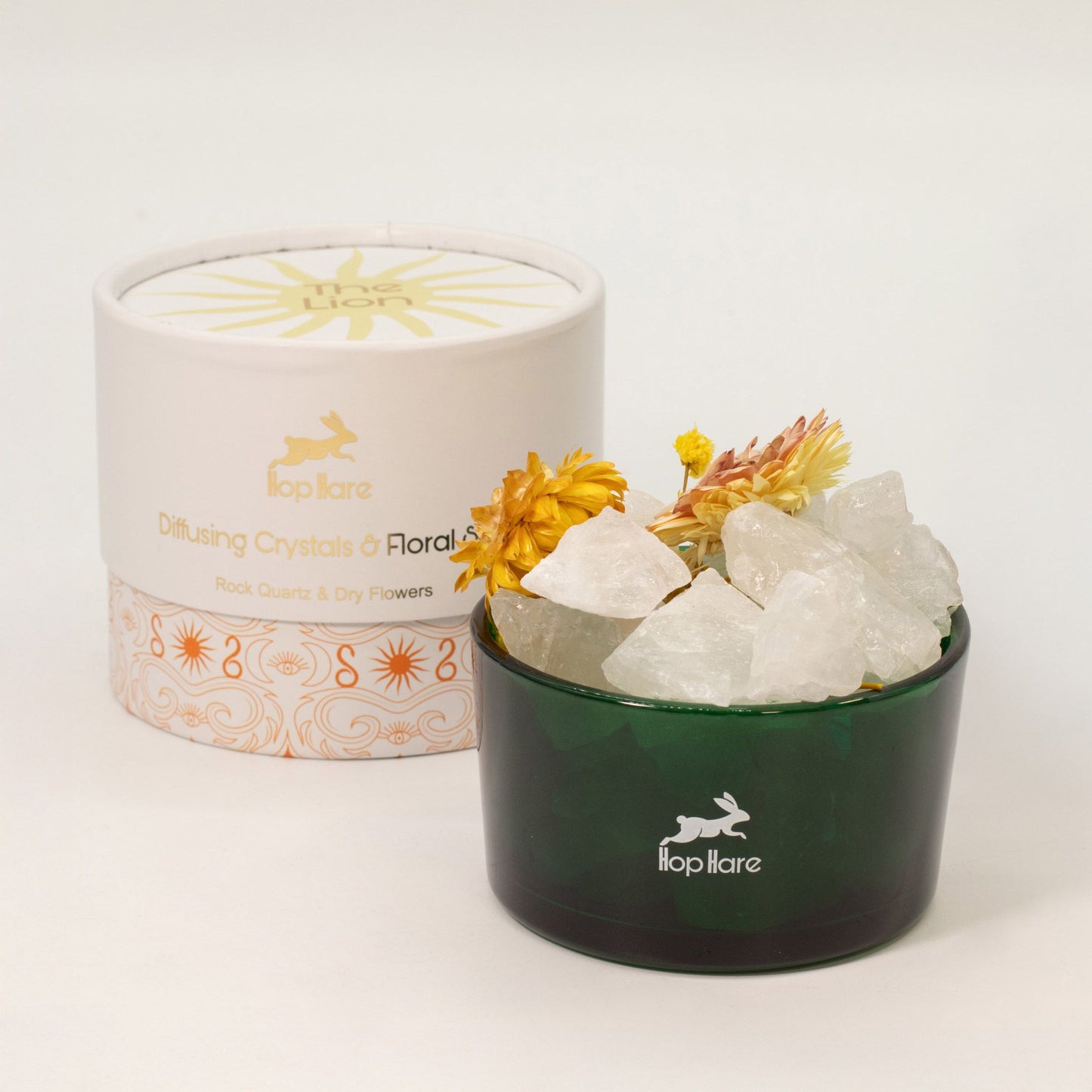 Hop Hare Diffusing Crystals & Floral Set - The Lion from our luxury hop hare diffusing crystals & floral sets collection