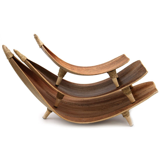 Coconut Leaf Fruit Bowl Set - Natural from our luxury coconut leaf fruit bowl sets & tea stands collection